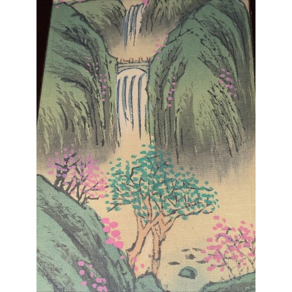 Hand Painted Dual Scene Mini Chinese  Four Panel Silk Screen 12H x 4W” X 4Panels - Picture 12 of 14